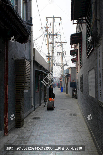 北京,胡同,門(mén)樓,四合院,老街