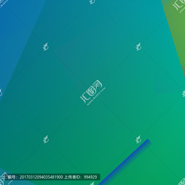 綠色立體幾何高清抽象拼接背景
