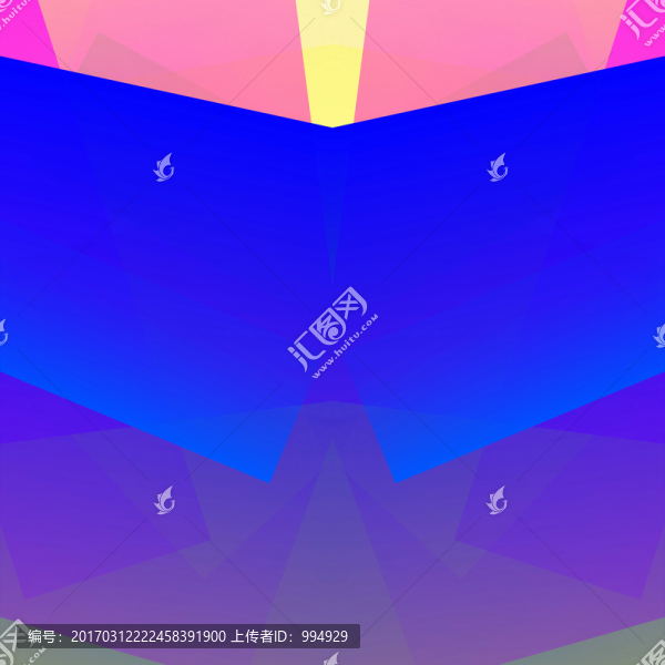 藍(lán)色立體拼接抽象幾何高清背景