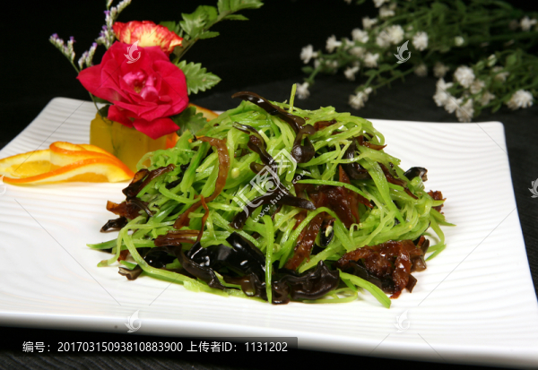 扁豆絲拌木耳