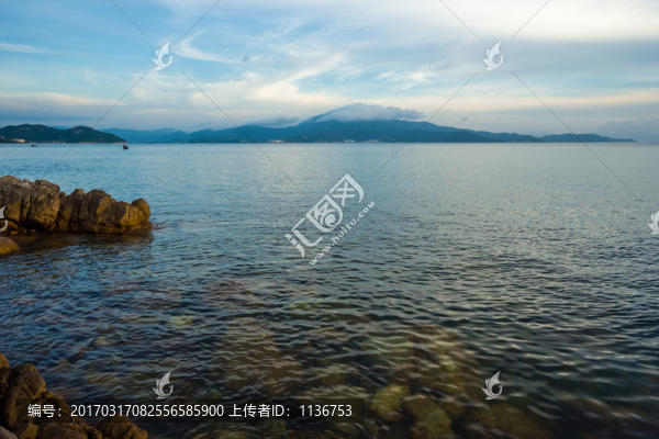 海景,海,霞光