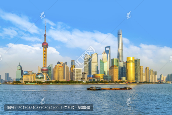 上海外灘陸家嘴全景