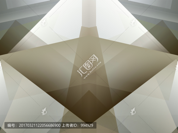 灰色立體幾何抽象拼接底紋背景