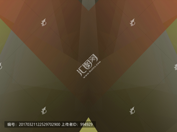 綠色立體幾何夢幻拼接高清背景