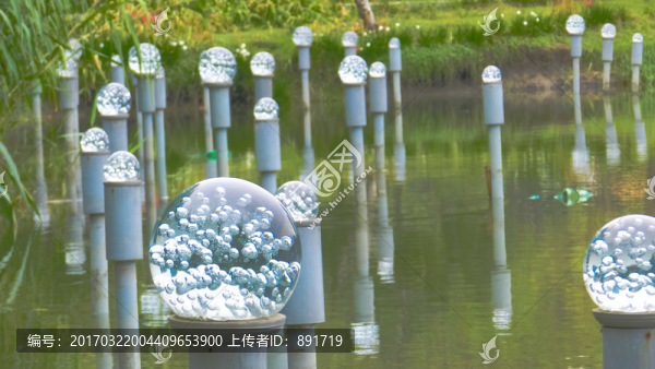 水晶球路燈,led水晶球