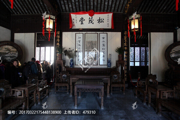 周莊,沈宅,實木,雕刻,沈萬三