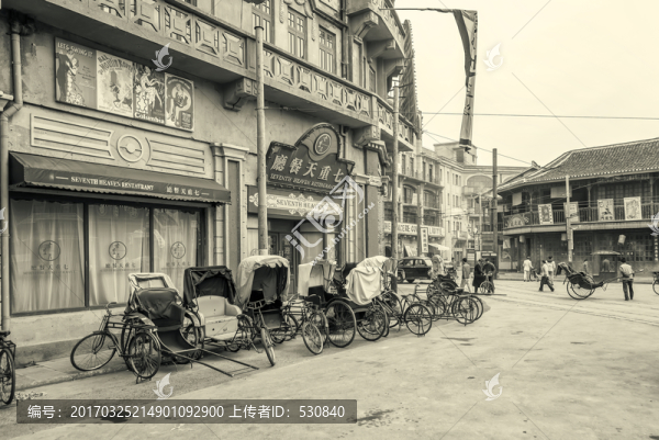 老上海街景,大畫幅