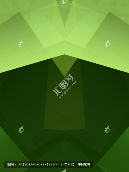 綠色幾何抽象拼接立體高清背景