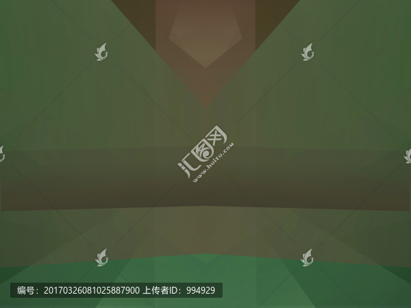 綠色幾何抽象拼接立體高清背景