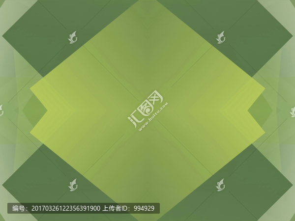 立體幾何抽象綠色拼接電腦圖案