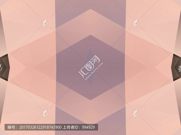 紅色立體幾何抽象拼接面電腦圖案
