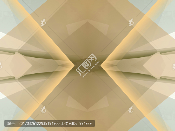 紅色幾何拼接面立體抽象電腦圖案