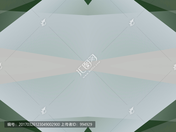 綠色幾何抽象立體拼接面電腦圖案