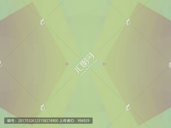 綠色立體幾何拼接面抽象電腦圖案