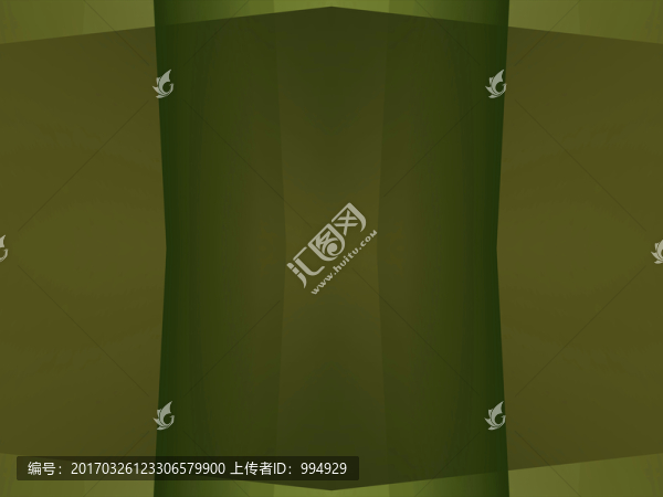 綠色幾何拼接抽象立體高清電腦畫