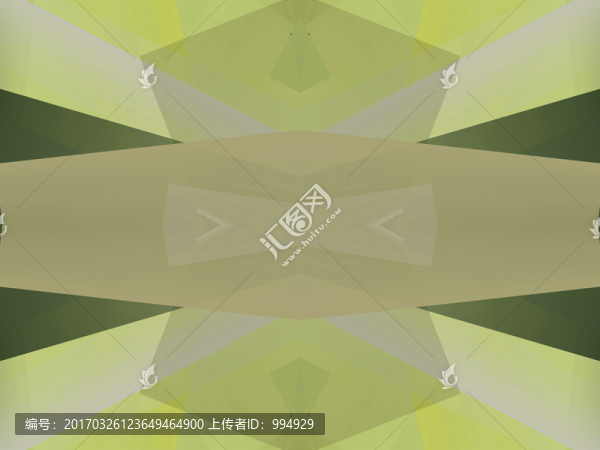 綠色立體幾何拼接抽象電腦圖案
