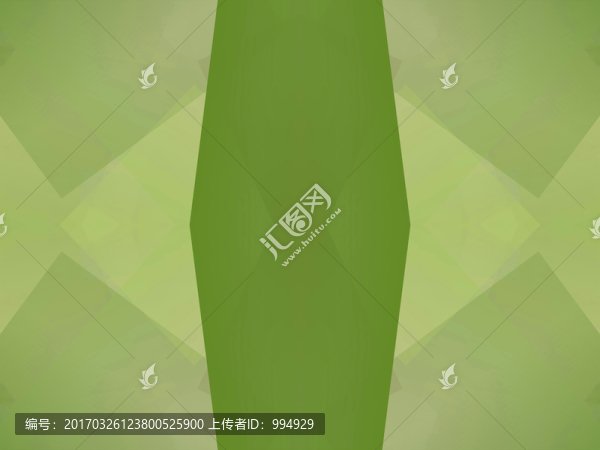 綠色立體幾何抽象拼接電腦圖案