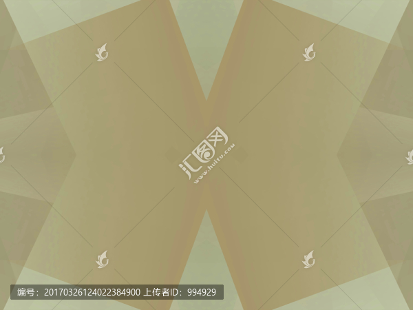 綠色幾何抽象拼接面立體電腦圖案