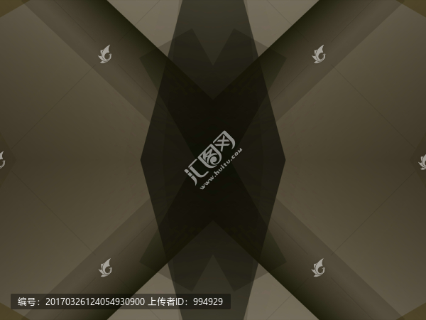 黑色立體幾何拼接抽象電腦畫高清