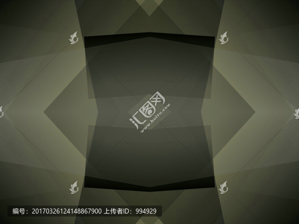 黑色立體幾何抽象拼接電腦圖案