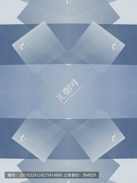 藍(lán)色立體幾何抽象拼接高清電腦畫(huà)