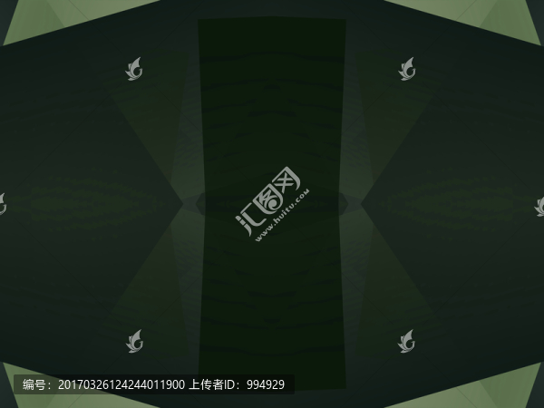 黑色立體幾何抽象拼接電腦圖案