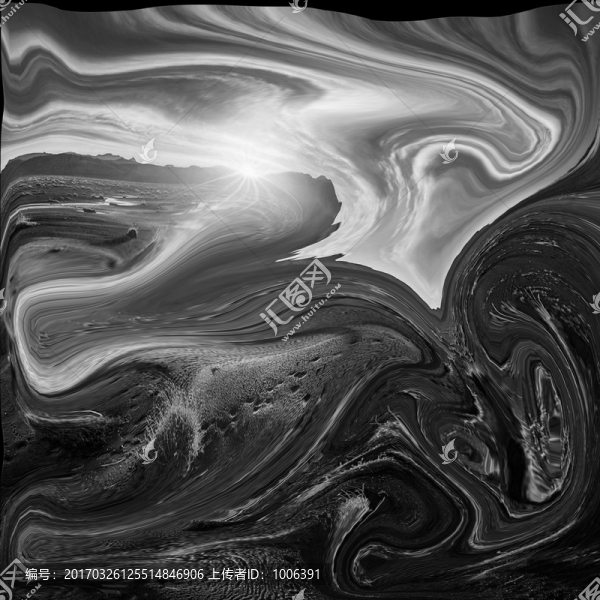 黑白線條水墨背景