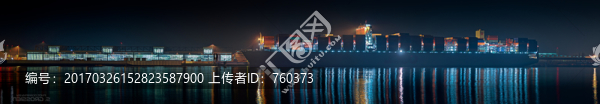 港口夜景高清全景