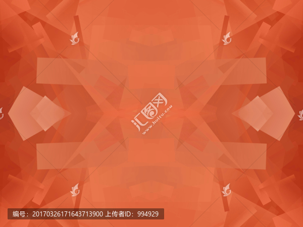 紅色立體幾何抽象拼接面電腦圖案