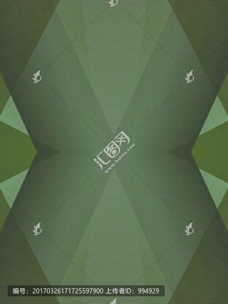 立體幾何抽象綠色拼接電腦圖案