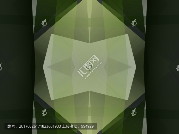 黑色幾何抽象拼接立體電腦畫高清