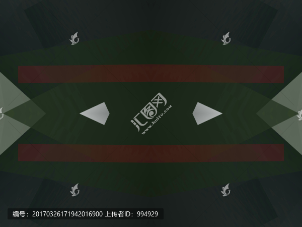 綠色立體幾何抽象拼接底紋背景