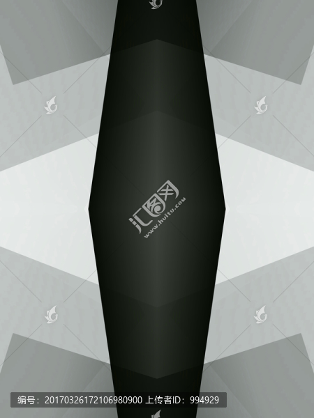 黑色高清幾何抽象立體拼接電腦畫(huà)