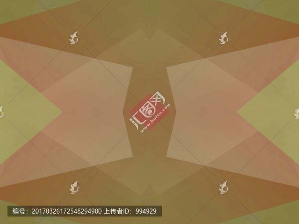 紅色立體幾何拼接抽象電腦圖案