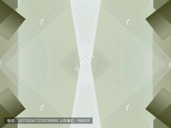綠色幾何抽象立體拼接面電腦圖案