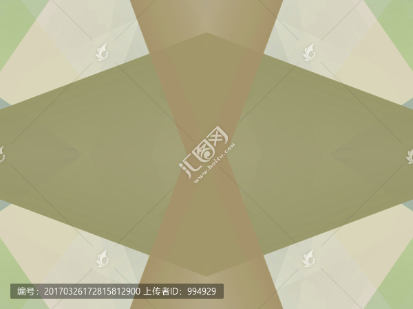 綠色幾何抽象拼接高清電腦圖案