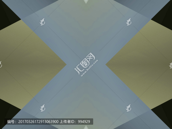 綠色幾何抽象立體拼接面電腦圖案