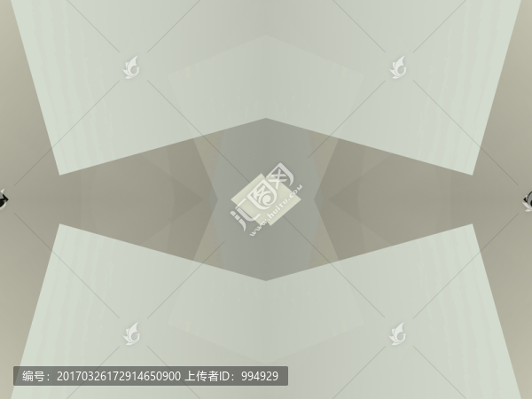 灰色立體幾何拼接高清抽象電腦畫