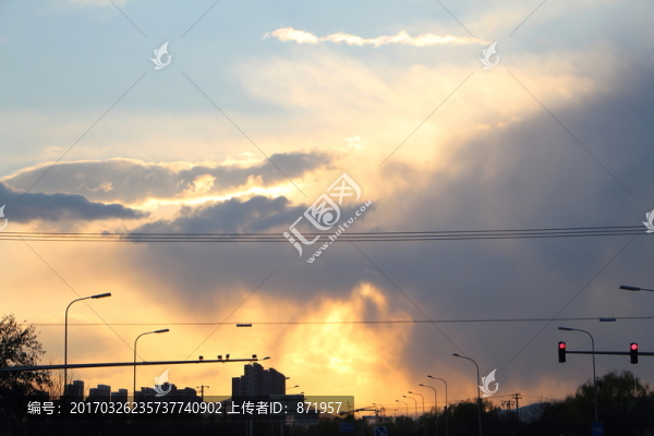 黃昏,云,夕陽,馬路