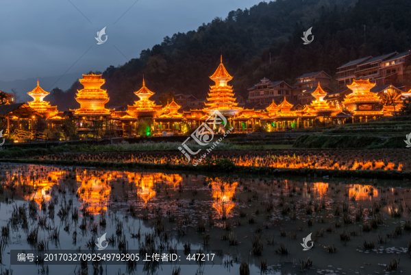 黎平肇興侗寨夜景