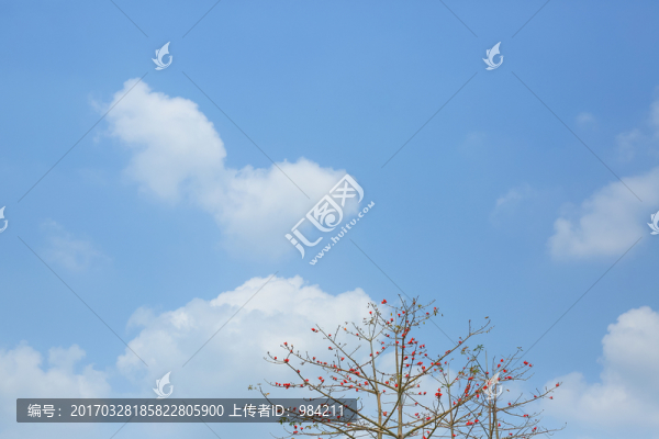 藍(lán)天白云,天空云彩