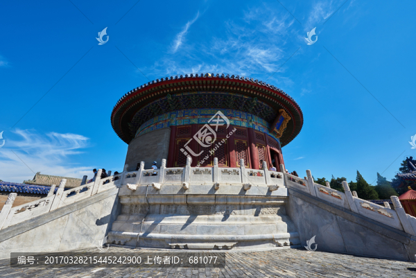 北京天壇公園皇穹宇風光