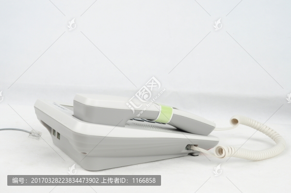 白色電話機(jī),通訊,辦公
