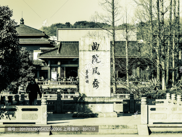 杭州老照片,曲院風荷