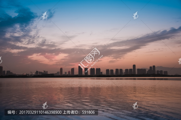 廈門杏林灣水庫的黃昏