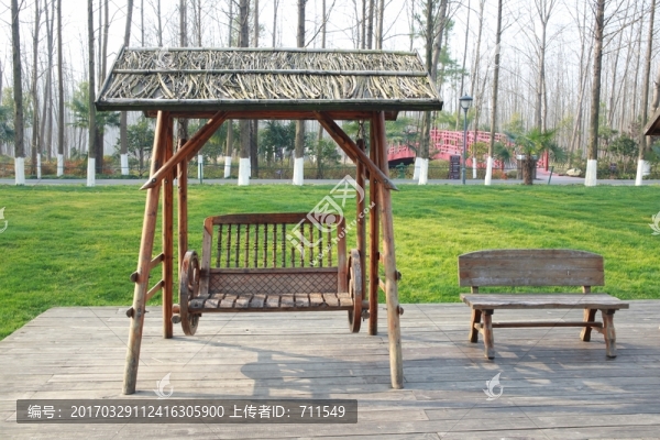 實(shí)木秋千搖椅