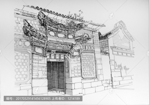 傳統(tǒng)民居入口