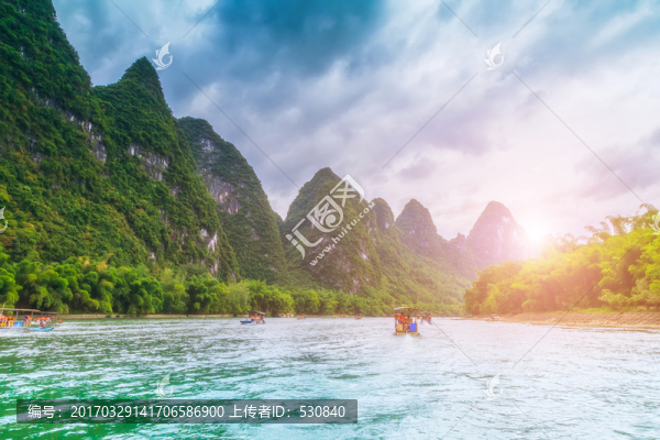 桂林陽朔,漓江山水風(fēng)光