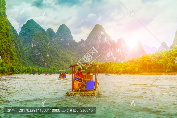桂林陽朔,漓江山水風(fēng)光