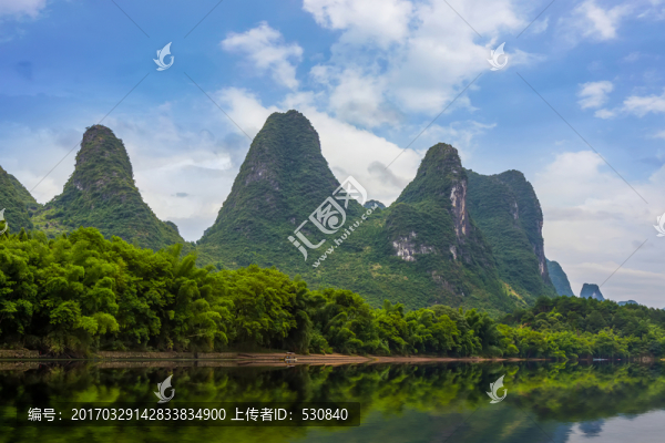 桂林陽朔漓江山水風光